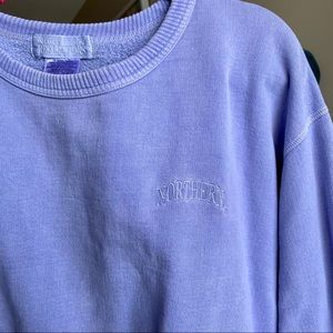 Purple Northern Reflections Crewneck Sweater
